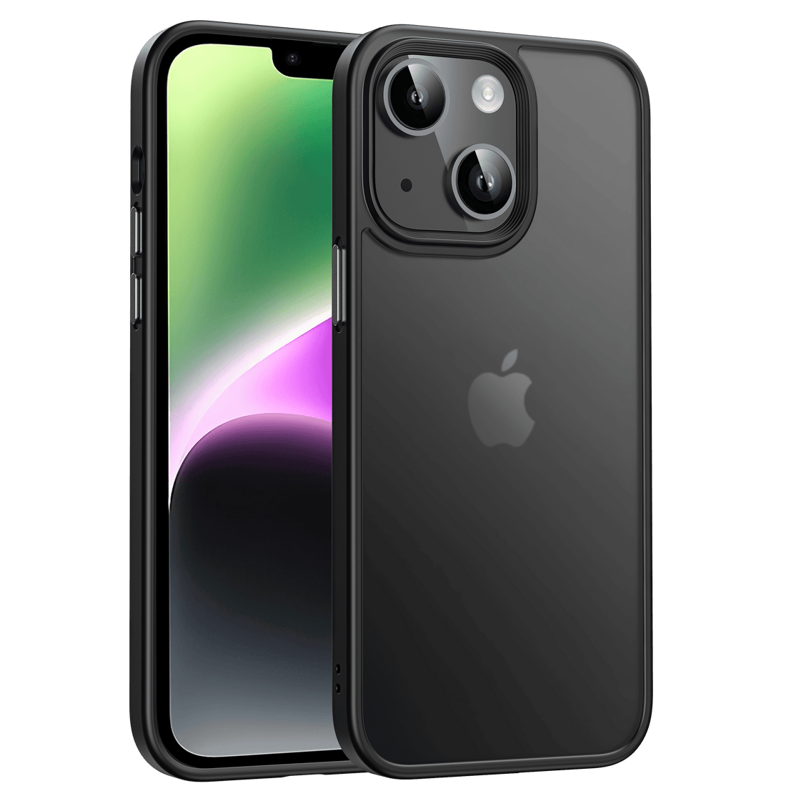 Elegant Frosted Black Case for iPhone 13 Mini