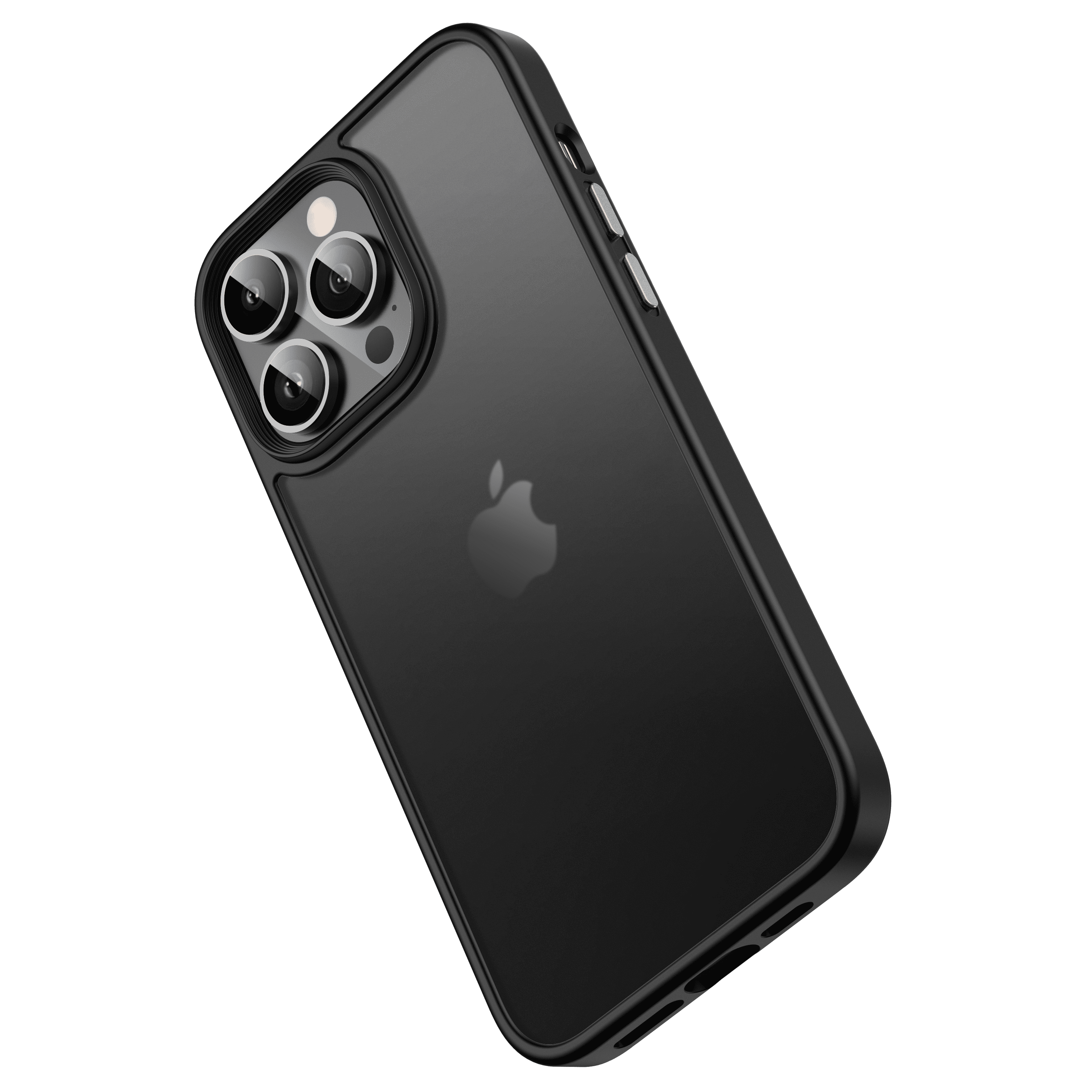 Elegant Frosted Black Case for iPhone 13 Pro